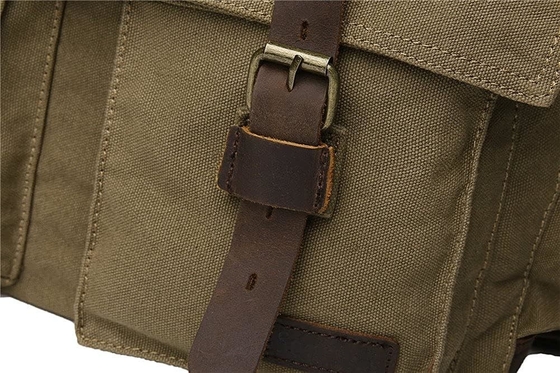 SECHUNK VINTAGE PELLE MILITARIA TASCHIA LATEPOTTER TASCHIA MESSENGER Medio
