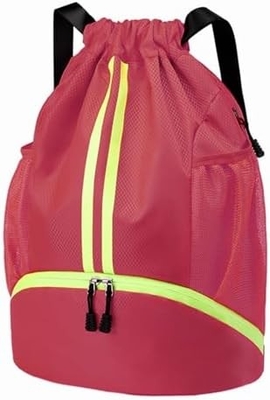 HOEDIA SPORTI SACCHETTO DRAWSTRING - BAGNO DI STRING GYM BORSA CON CappottoLA E BORSA a prova di umidità BORSA per donne e uomini