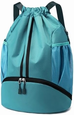 HOEDIA SPORTI SACCHETTO DRAWSTRING - BAGNO DI STRING GYM BORSA CON CappottoLA E BORSA a prova di umidità BORSA per donne e uomini