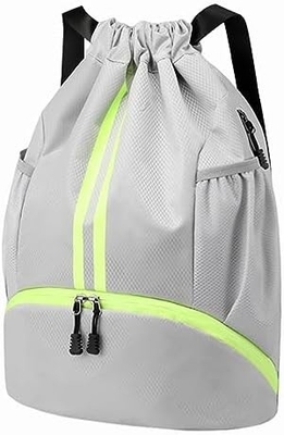 HOEDIA SPORTI SACCHETTO DRAWSTRING - BAGNO DI STRING GYM BORSA CON CappottoLA E BORSA a prova di umidità BORSA per donne e uomini