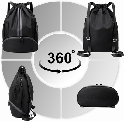 HOEDIA SPORTI SACCHETTO DRAWSTRING - BAGNO DI STRING GYM BORSA CON CappottoLA E BORSA a prova di umidità BORSA per donne e uomini