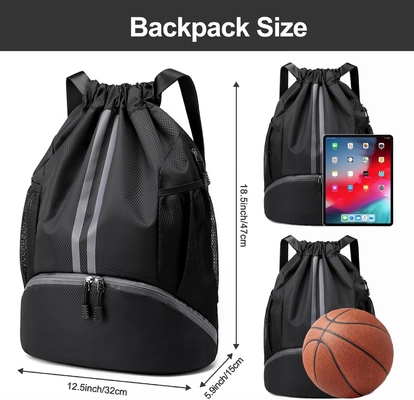 HOEDIA SPORTI SACCHETTO DRAWSTRING - BAGNO DI STRING GYM BORSA CON CappottoLA E BORSA a prova di umidità BORSA per donne e uomini
