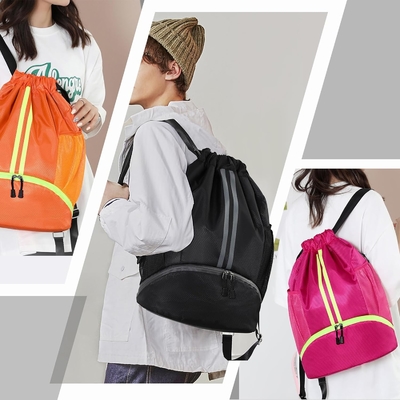 HOEDIA SPORTI SACCHETTO DRAWSTRING - BAGNO DI STRING GYM BORSA CON CappottoLA E BORSA a prova di umidità BORSA per donne e uomini