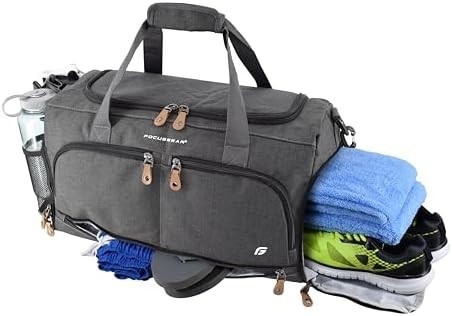 BORSA DELLA GYM ULTIMATE 2.0: LA CROWDSOURCE DURABLE progettata con 10 scompartimenti ottimali, compreso resistente all'acqua