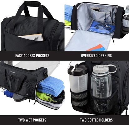 BORSA DELLA GYM ULTIMATE 2.0: LA CROWDSOURCE DURABLE progettata con 10 scompartimenti ottimali, compreso resistente all'acqua