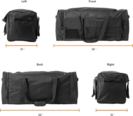Fitdom 130L 36&quot; Heavy Duty Extra Large Sports Gym Equipment Travel Duffle Bag W/Adjustable Shoulder Strap &amp; 7 Comparti