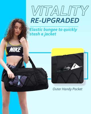 Busta sportiva BAGSMART con compartimento per scarpe e tasca bagnata, borsa da viaggio leggera per sportivi, C TO STORE SCOTE SPORTIFICHE ACQUA
