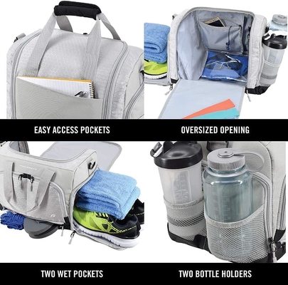 La borsa da coppia duratura progettata con 10 scompartimenti ottimali incluse le scarpe resistenti all'acqua