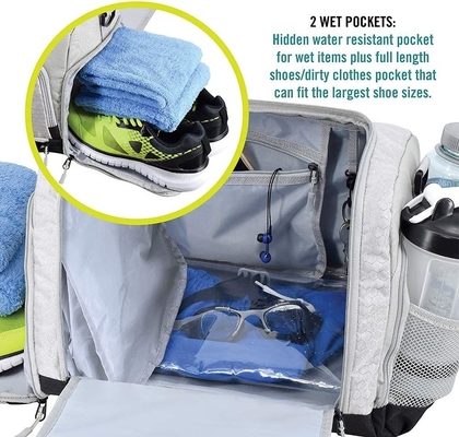 La borsa da coppia duratura progettata con 10 scompartimenti ottimali incluse le scarpe resistenti all'acqua