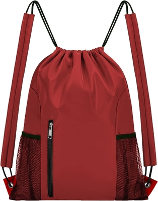 BEEGREEN TASCHETTO-GIMNASIA, TASCHETTO SPORTIVO GRANDE, TASCHETTO-CINCHETTO per Uomini e Donne ROSSO
