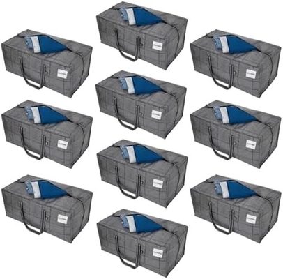 VENO 4 Pacco Sacchetti di trasloco Portafogli di plastica per la conservazione Abbigliamento Organizzazione Large W Capo/Zipper.
