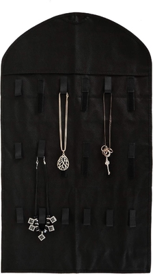 FORAINEAM 3 PACK HANGING JEWELRY ORGANIZER 32 POCKETS 18 HOOK AND LOOPS Colletto porta orecchini braccialetto anello display