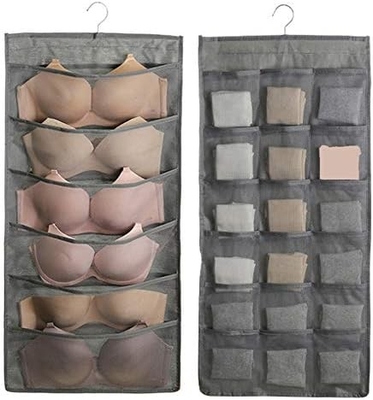 LIREX BRA STORAGE ORGANIZER con 10 tasche, 1 pacchetto di biancheria intima pieghevole