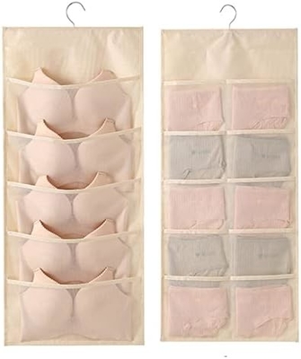 LIREX BRA STORAGE ORGANIZER con 10 tasche, 1 pacchetto di biancheria intima pieghevole