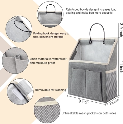 2 PACK BORSA A MURO ORGANIZZATORE CASTELLO CON TASCE PER BAGNO camera da letto cucina dormitorio essenziali