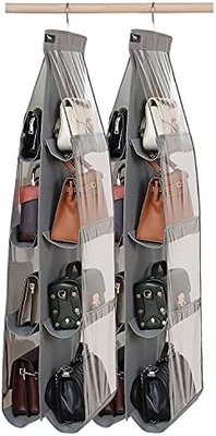 ORGANIZZATORE DI BORSA - 2 PACCHETTI, STAGLIO BORSA, MODELLO 2024, ORGANIZZATORE DI BORSA per armadio, ganci di metallo spessi, deposito per borsa da mano