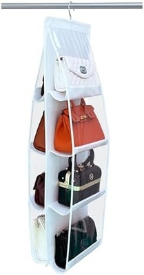 ORGANIZZATORE DI BORSA - 2 PACCHETTI, STAGLIO BORSA, MODELLO 2024, ORGANIZZATORE DI BORSA per armadio, ganci di metallo spessi, deposito per borsa da mano