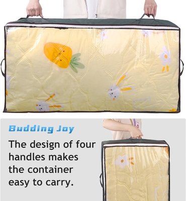 Budding Joy 90L sotto letto contenitori di stoccaggio, organizzatori di armadi e contenitori di stoccaggio, sacchetti pieghevoli sotto letto per