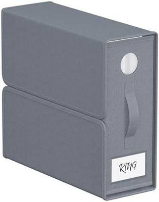 Organizzatori e deposito di lenzuola, 4-pack, Queen/King Size (Grigia), Organizzatore di lenzuola da letto, contenitori di stoccaggio in tessuto per lenzuola da letto,