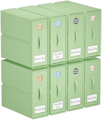 Organizzatori e deposito di lenzuola, 4-pack, Queen/King Size (Grigia), Organizzatore di lenzuola da letto, contenitori di stoccaggio in tessuto per lenzuola da letto,