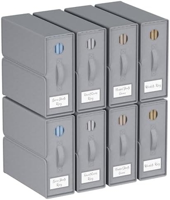 Organizzatori e deposito di lenzuola, 4-pack, Queen/King Size (Grigia), Organizzatore di lenzuola da letto, contenitori di stoccaggio in tessuto per lenzuola da letto,