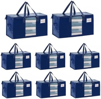VENO 6 Pack sacchetti da spostamento, comodino e coperta sacchetti da deposito per armadio, scatole da spostamento, scatole con coperchio alternativo,