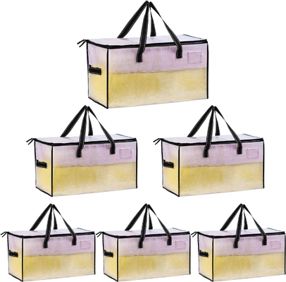 VENO 6 Pack sacchetti da spostamento, comodino e coperta sacchetti da deposito per armadio, scatole da spostamento, scatole con coperchio alternativo,