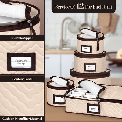 Cina Contenitori di stoccaggio Set di 5 pezzi Scatole di trasloco per stoviglie, bicchieri, piatti, tazze e piatti robusti