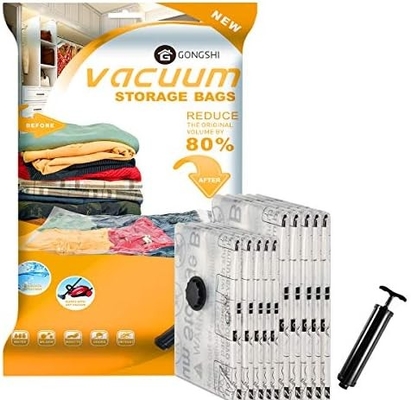 12 sacchetti di stoccaggio a vuoto (3 X JUMBO, 3 X LARGE, 3 X MEDIUM, 3 X SMALL)
