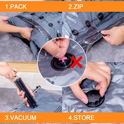 12 sacchetti di stoccaggio a vuoto (3 X JUMBO, 3 X LARGE, 3 X MEDIUM, 3 X SMALL)
