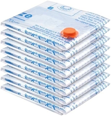 8 PAKETTI VACUUM SACCHI CON PUMPA D'AIR ELETTRICA, 2 JUMBO, 2 GRANDI, 2 MEDI, 2 piccole borse