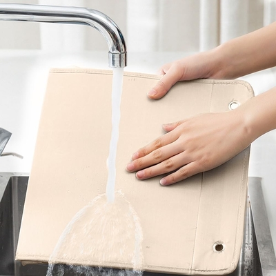 3D NUOVO DURABLE ORGANIZATORE DISPENDO D'ALBERGO con tasche a maglia 3D, ripiano di parete, guardaroba, sacchetto di stoccaggio (BEIGE-2PACK)