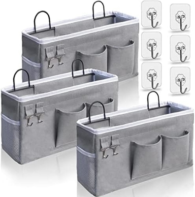 2 PC di cestini appesi per organizzare, cestino per il ripostiglio di tessuti, organizzatore per il ripostiglio, cucina, camera da letto, ufficio,