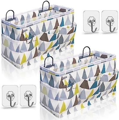 2 PC di cestini appesi per organizzare, cestino per il ripostiglio di tessuti, organizzatore per il ripostiglio, cucina, camera da letto, ufficio,