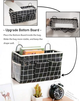 2 PC di cestini appesi per organizzare, cestino per il ripostiglio di tessuti, organizzatore per il ripostiglio, cucina, camera da letto, ufficio,