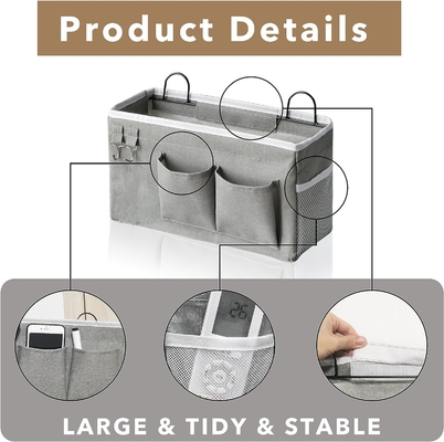2 PC di cestini appesi per organizzare, cestino per il ripostiglio di tessuti, organizzatore per il ripostiglio, cucina, camera da letto, ufficio,