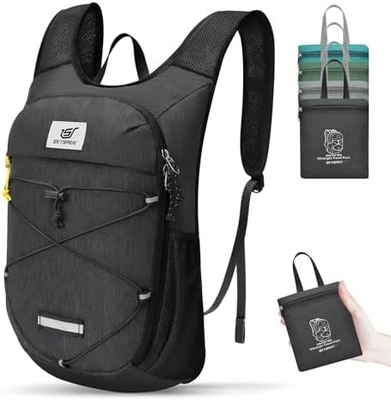SKYSPER Backpack pieghevole per escursioni - 10L Piccolo Backpack leggero Respirante per uomini Donne
