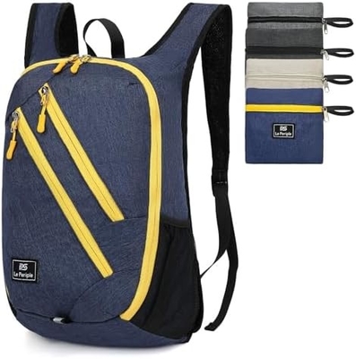 Zaino da giorno piccolo 15L zaino da trekking piccolo zaino pieghevole zaino leggero zaino da viaggio zaino da viaggio per donne uomini, bl