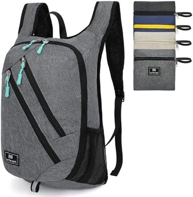 Zaino da giorno piccolo 15L zaino da trekking piccolo zaino pieghevole zaino leggero zaino da viaggio zaino da viaggio per donne uomini, bl