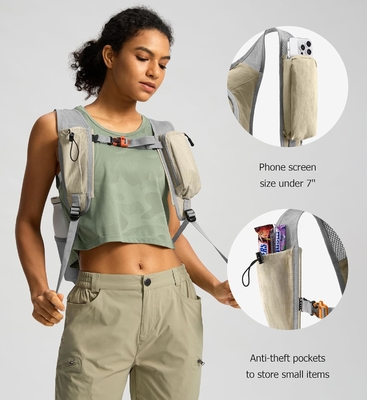 Zaino per escursioni piccolo da 10 litri Zaino da viaggio zaino da giorno Zaino da viaggio leggero da imballaggio per donne Uomini (Beige)