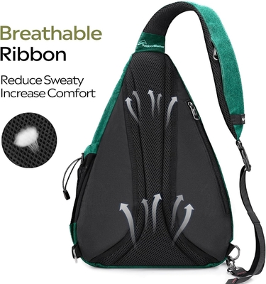 OutdoorMaster Sling Bag, Hiking Daypack, Crossbody Shoulder Chest Urban Outdoor Travel Backpack per donne e uomini