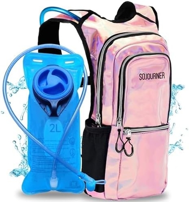 Sojourner Hydration Pack, Hydration Backpack - Water Backpack con 2 litri di vescica idratante, Festival Essential - Rave