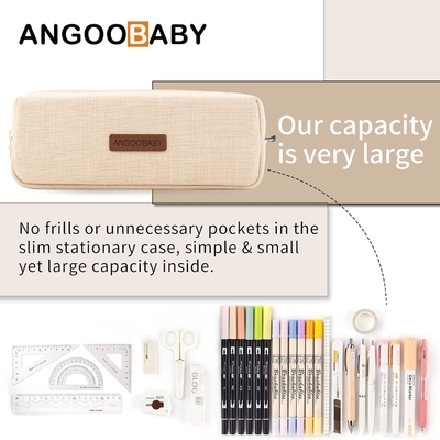 ANGOOBABY Small Pencil Case Student Pencil Bag Coin Bag Cosmetic Bag Office Stationery Organizer Per Scuola Adolescente