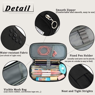 FUXINGYAO TASCHIA, BORSA DI TASCHIA MULTI-SLOT, TASCHIA PORTABILE, TASCHIA PER TASCHIA per ufficio (NERO)