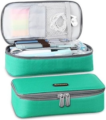 Homecube Cassa matita Capacità porta matita Cassa matite per trucco Borsa di stoffa Oxford Grandi articoli di carta