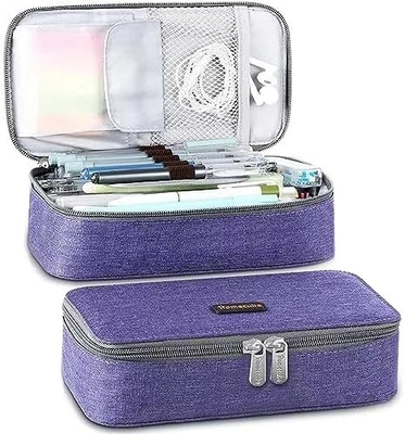 Homecube Cassa matita Capacità porta matita Cassa matite per trucco Borsa di stoffa Oxford Grandi articoli di carta