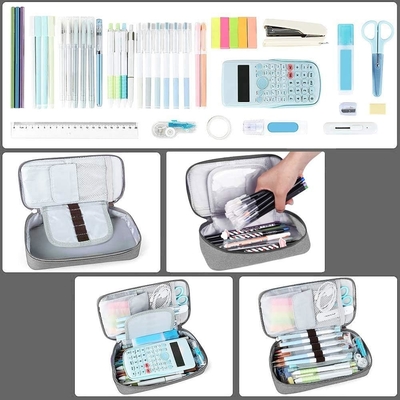 Homecube Cassa matita Capacità porta matita Cassa matite per trucco Borsa di stoffa Oxford Grandi articoli di carta