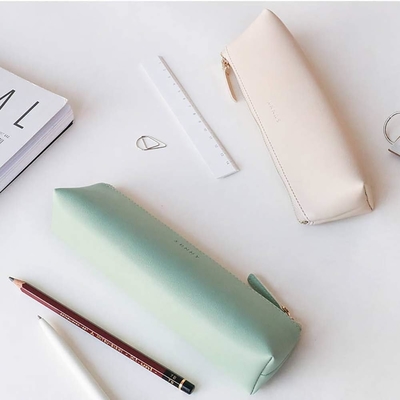 Borsa a matita Doraking Borsa a matita Borsa per matita Cosmetico trucco / carta Borsa borsa / borsa PU pelle piccola borsa Studenti carta