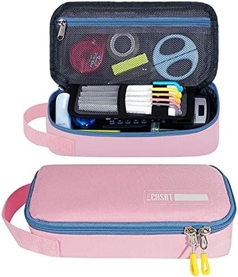 ECHSRT Cassa per matite di grandi dimensioni, sacchetto estetico con penna di grande capacità, borsa portatile minimalista con maniglia per