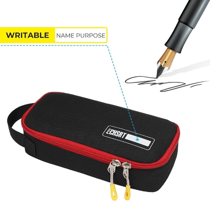 ECHSRT Cassa per matite di grandi dimensioni, sacchetto estetico con penna di grande capacità, borsa portatile minimalista con maniglia per